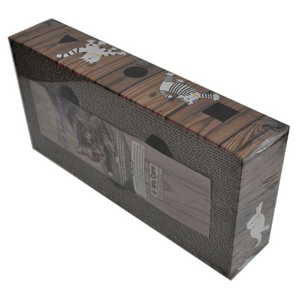 Cat Scratching Board with Bell Rope Posts Corrugated Cat Paper Mat