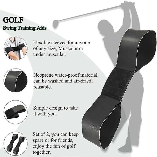 Golf Swing Træningshjælp Armbånd Træner til Golf Begyndere