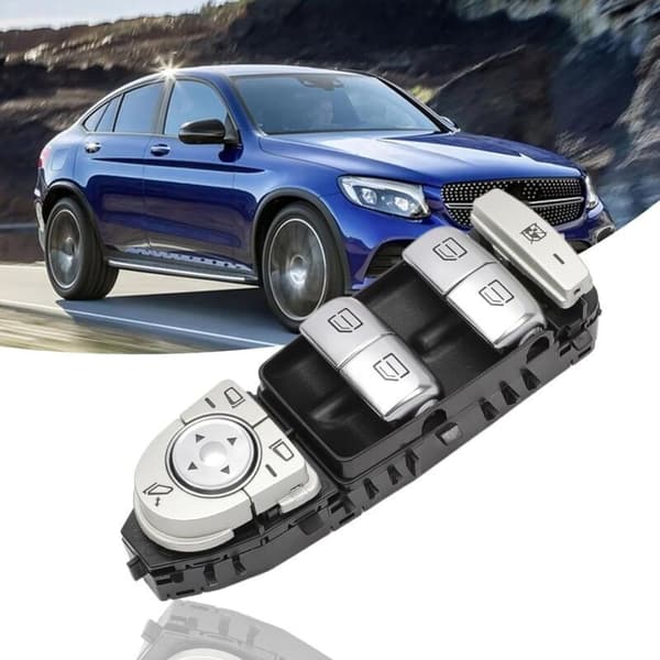 Electric Window Lifter Switch Compatible with Mercedes-Benz C-Class W205 AMG S205 GLC X253 A-Class Driver Side Window Button 2229056800 2059056811