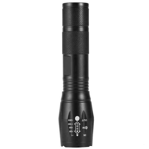 Supersterk 200lm T6 LED utendørs teleskopisk zoom KLB