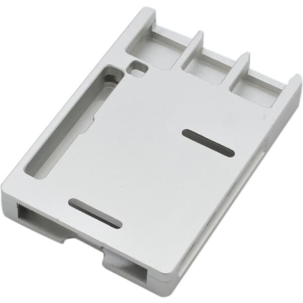 Aluminiumslegeringskall Modell B for Raspberry Pi 4, Ultratynt skall CNC-kjøling Varmeavledning Kun for Raspberry Pi 4B (Sølv)