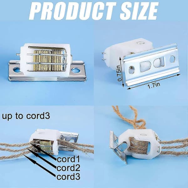 Roman blind cord lock holds up to 3 cords Austrian blind window blind lock (4 pieces)