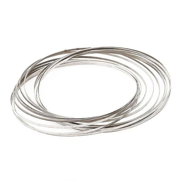 3D Magic Toy Arm Slinky Toroflux Flippy Flux Flow Rings Spinner Dynamiskt Armband, Silver
