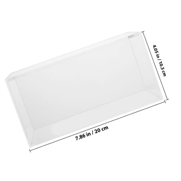 Transparent akryl displaylåda för förvaringsfodral med lock liten organizer