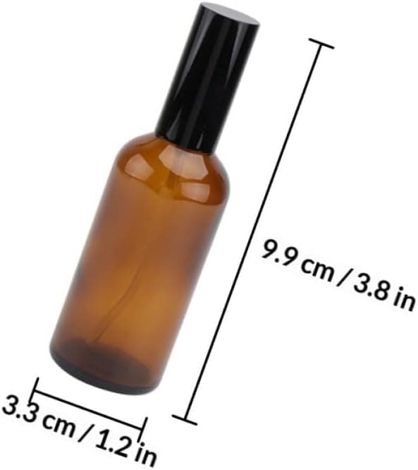 30 ml bruna parfymsprayflaskor i glas 5 st läckagesäkra påfyllningsbara provbehållare för rese-eterisk oljelotiondispenser