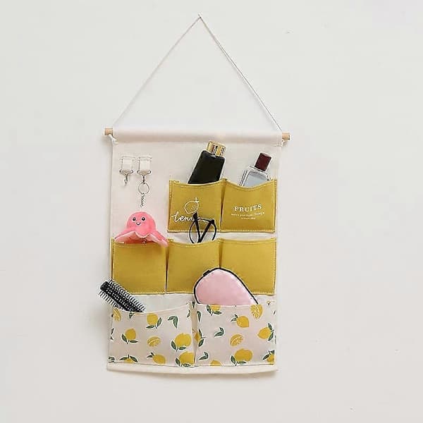 Wall Mounted Storage Bag Door Rear Wall Shelf Organize Wall Mounted Bag Small Tote Dorm