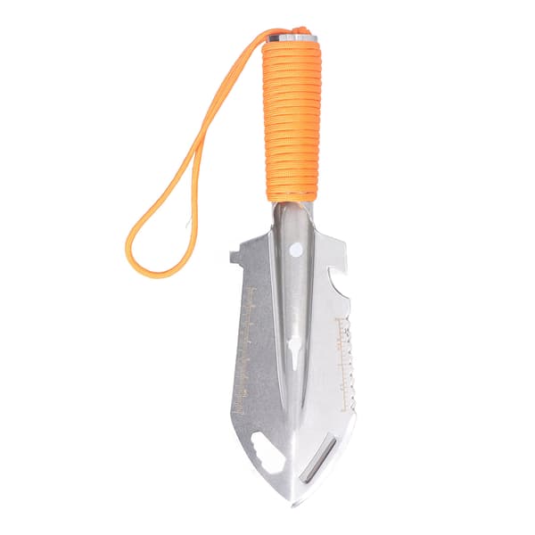 Mini Spade Rygsæk Spade Multifunktionel Rustfrit Stål Havearbejde Plantning Udendørs Overlevelse Orange
