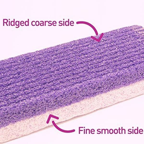 2-in-1 Double-Sided Pumice Stone Foot File, 4-Pack