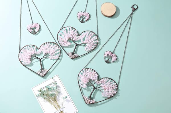 Hjertetreets liv drømmefanger Rosa Pink