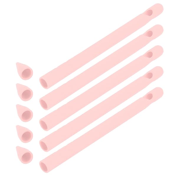 Soft silicone case for stylus, non-slip tablet protective case for iOS Pencil (pink)