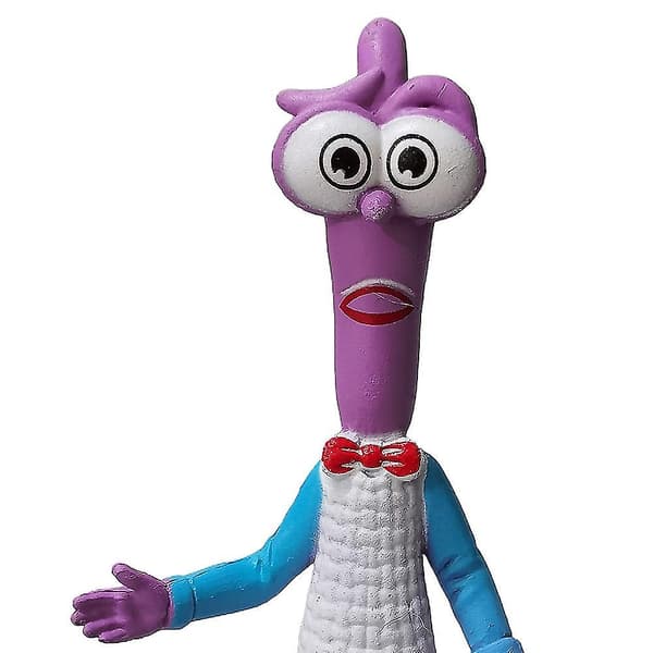 6-pak Inside Out Riley Glæde Angst Sorg Figurer Bilkage Dekoration Model Legetøj