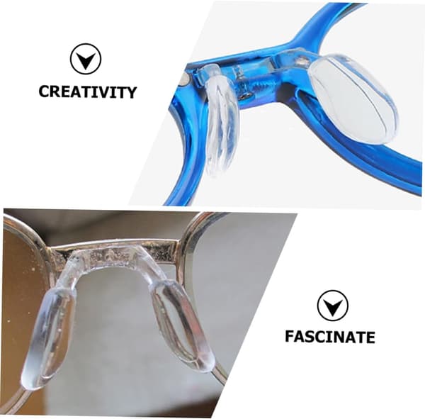 16 stk. brille næsepuder silikone næsepuder til brillestel til solbriller til briller