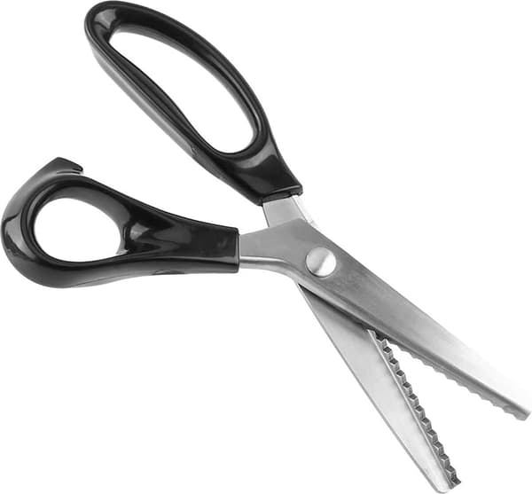 1 pc Fabric Scissors - Zigzag Pattern 5mm - Fabric Scissors - Textile Scissors - Tailor Scissors - For Clothing Fabric, Leather, Cotton, Paper...