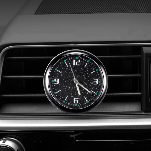 Lysende Auto Gauge Klokke Mini Bil Luftventil Vanntett Kvarts
