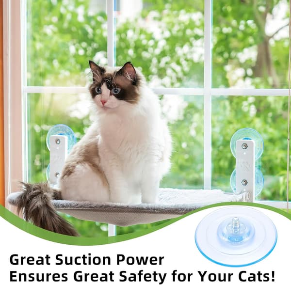 85mm 4PCS Cat Perch with Suction Cups for Window Replacement Legs for Screw-Mounted Cat Hammock Wireless Seat Bed Pet Supplies