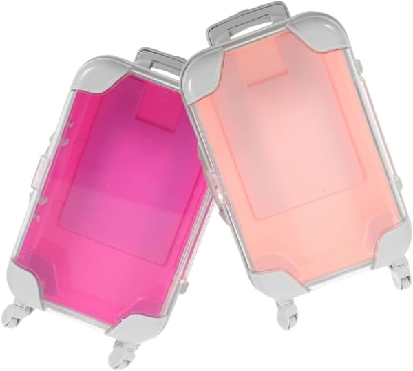 10 stk. små makeuptasker Bærbar makeuptaske til rejser Mini-organizer-etui med rum
