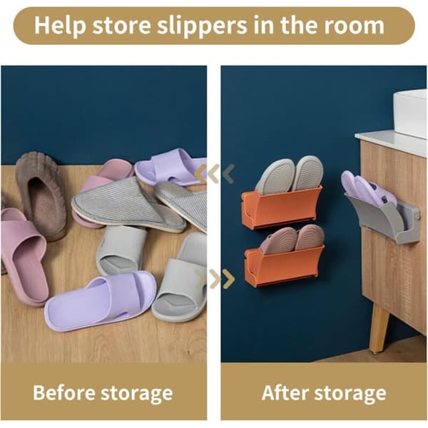 Wall-Mounted Foldable Shoe Rack - Shoe Storage 22.5X13.5X10.5CM, Wall-Mounted, Foldable, No Drilling Required, Hallway and Corridor Hook