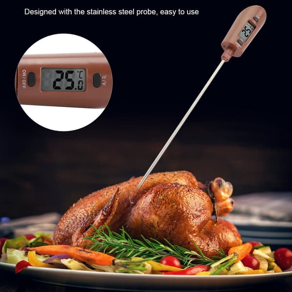 Silicone Coffee Scraper Electric Thermometer Stirrer, Safe Durable Kitchen Utensil