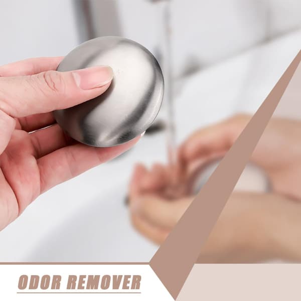 Deodorizing Soap Stainless Steel Soap Round Stainless Steel Creative Design Delicate Detail Safe