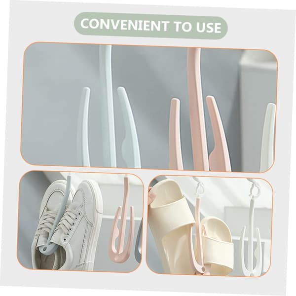 Shoe Rack Storage Hanger 10-pack Multifunctional Drying Rack for Shoes Headphones Ties Lightweight