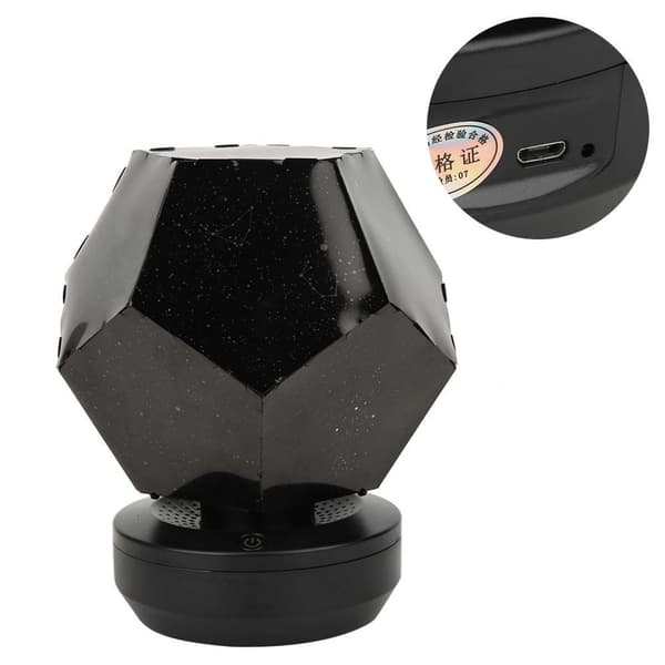 USB-oppladbar stjerneprojeksjonslampe Mini Ambient Night KLB
