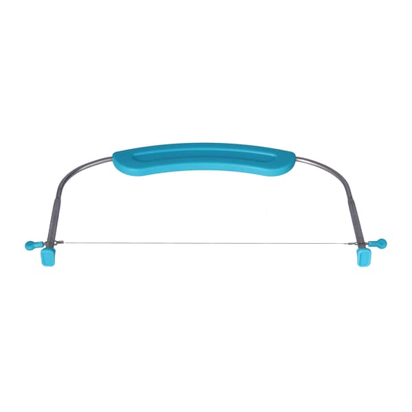 304 Stainless Steel Cake Leveler Adjustable Wire Cake Cutter with Handle and Scale DIY Baking Tool for Kitchen (29449) Sapphire Cake Leveler