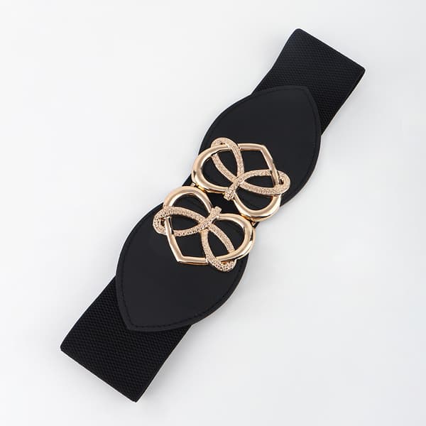 Damers elastiske vintage kjolebelte elastisk midjebelte（B