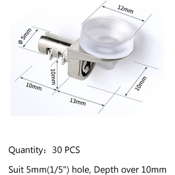30 Shelf Brackets, Shelf Pins, Replacement Shelf Pins for Cabinets, Kitchen Shelf Supports
