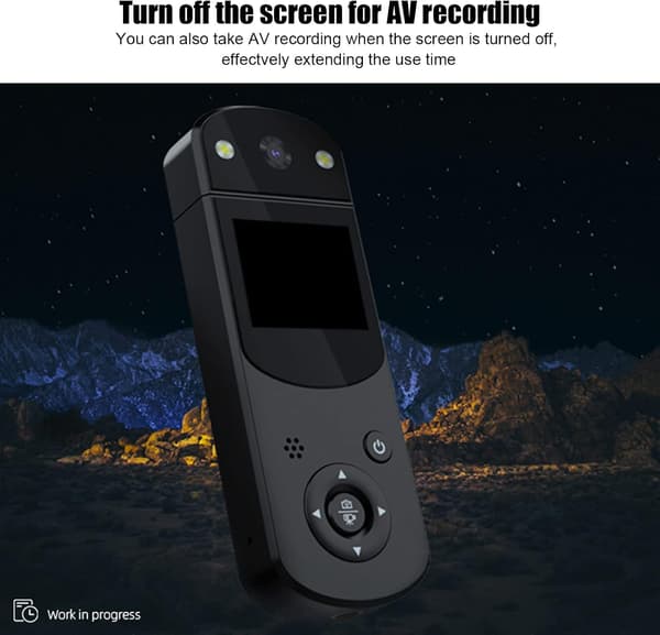 Mini Camera, 1080P HD Portable DV Camera with Fill Light Infrared Night Vision Function, HD Mini Camera, Long Standby Time (Black)