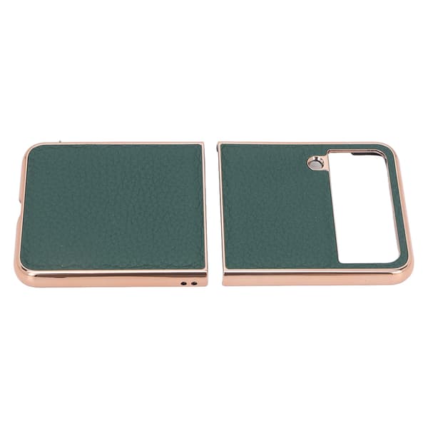 Phone Case Luxury Nano Plating Shockproof Scratch-Resistant Protective Phone Cover for Samsung Galaxy Z Flip4 Green