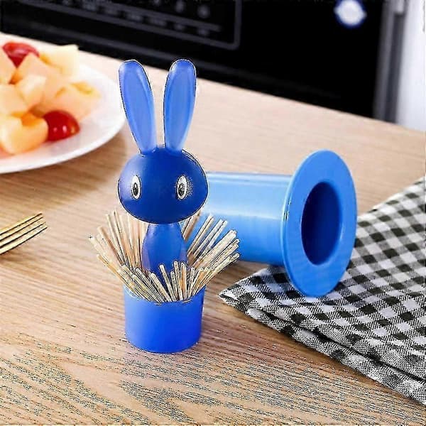 Dustproof Toothpick Holder with Self-Picking Rabbit Design for Kitchen Use