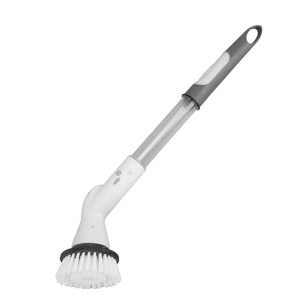 Electric Cleaning Brush with Long Handle, Automatic Rotating Scrubber for Shower, Bathtub, Tile Floor