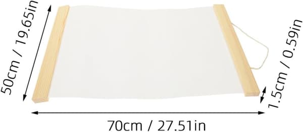 Tom bomullsduk 50x70cm for oljemaling og akryl, dobbeltsidig DIY-tegneklut