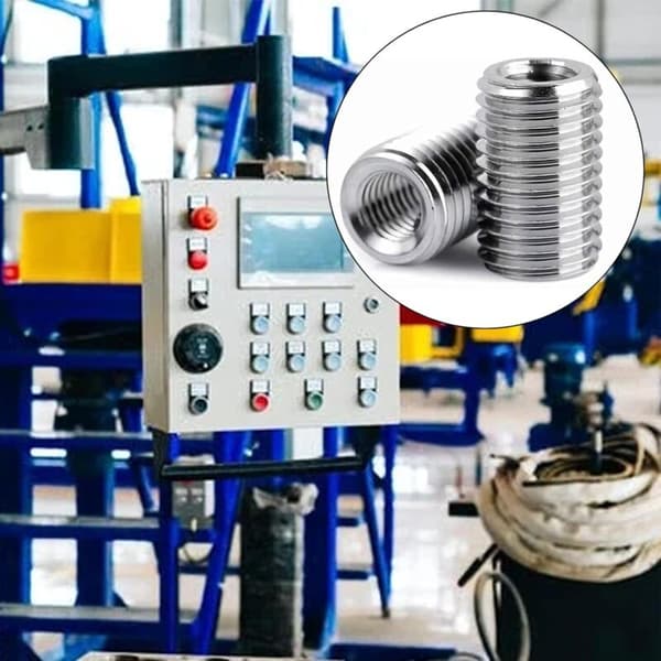 10-pack M8/M10 Thread Inserts, Self-Tapping Stainless Steel Nuts, Vibration Resistant, for Thread Repair
