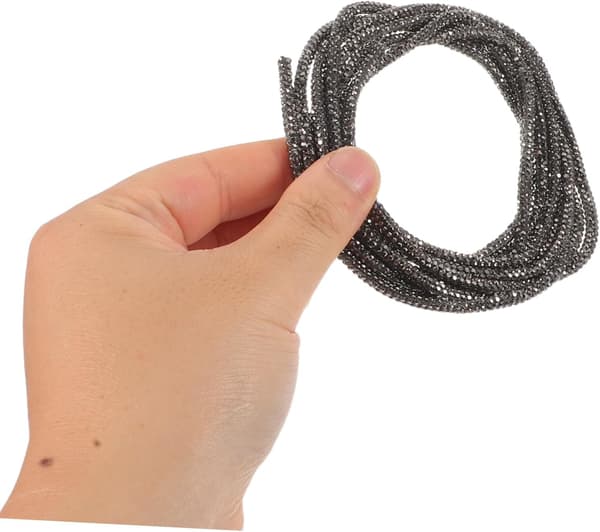 6 stk Rhinestone snøring Bling hettegenser snøring midjebånd snøring