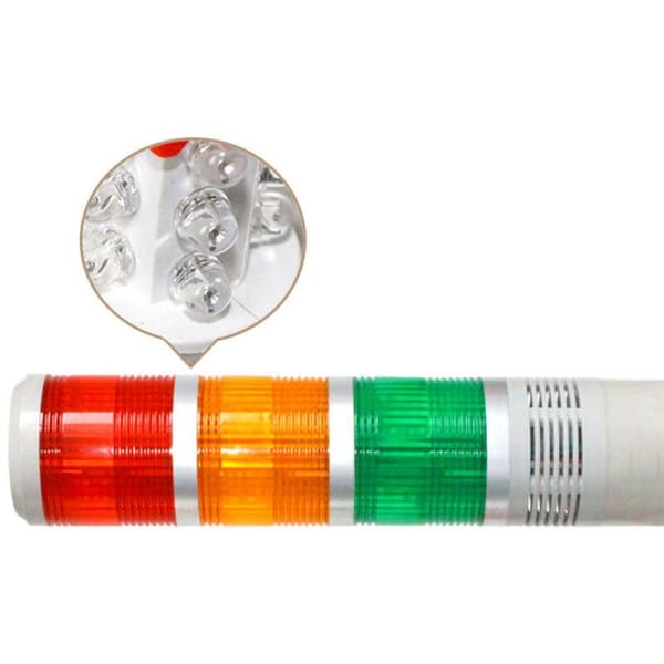 Industrial Signal Lamp Tower Alarm Tower Strobe Light with Buzzer Stacked LED Warning Light