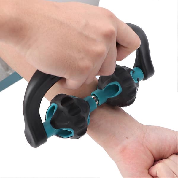 Massage Roller Handhållen Triggerpunkt Muskel Kropp Ben Djupvävnadsmassage Roller Grön
