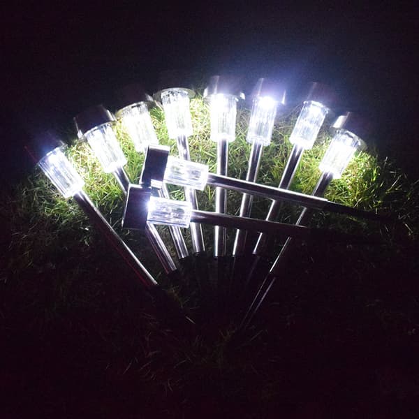 5 pcs Solar Pathway Lights Landscape Garden Lights Outdoor Waterproof
