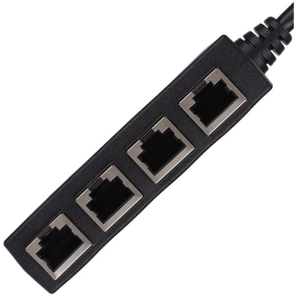 RJ45 1 til 4 port splitteradapter, jævn transmission, fremragende forbindelse, netværkskabeladapter