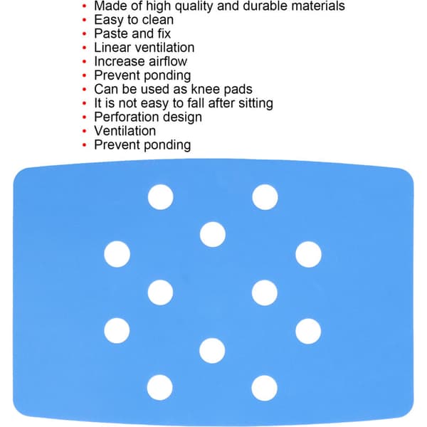 Shower Chair Cushion Fixed Fixing Keep Warm Blue Punch Pattern Portable EVA Shower Stool Cushion