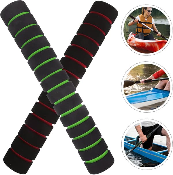 2 Pairs Non-Slip Sponge Kayak Grips, Protective Covers for Comfortable Control