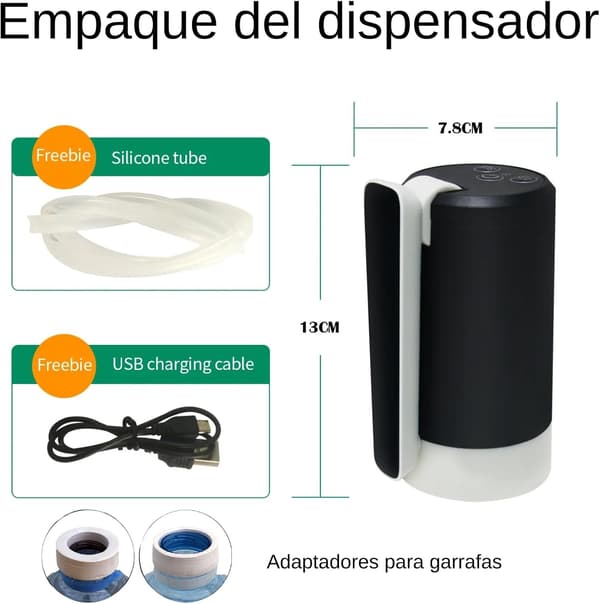USB-uppladdningsbar vattenpump för flaskvatten - Vattenkran - Vattendispenser - Elektrisk vattenpump