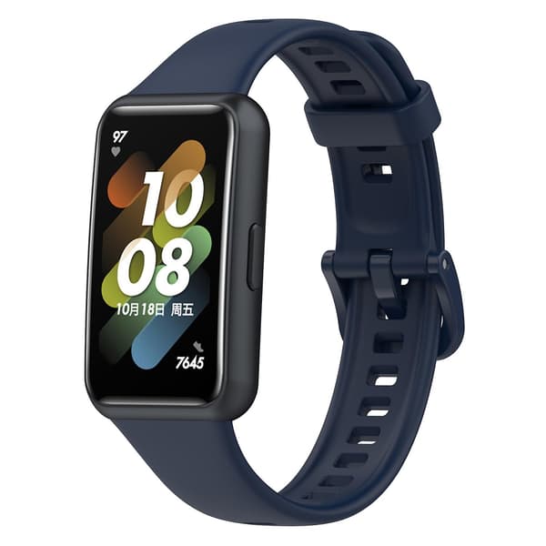 Bedst sælgende silikonerem kompatibel med Huawei Band 7 Mørkeblå Dark blue