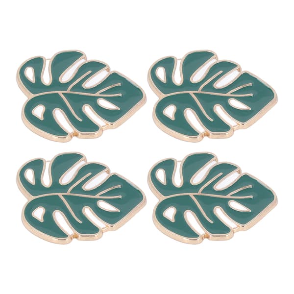 4 stk nåleholder sett DIY magnet korssting broderi tilbehør grønne blader