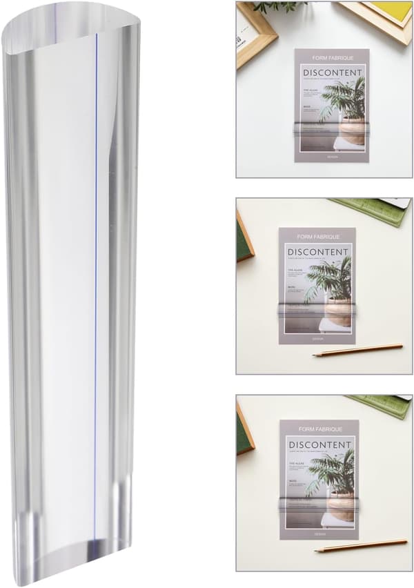 Magnifying Ruler 16 cm Acrylic Strip Shaped Ruler Bookmark Magnifier Measuring Magnifying Text