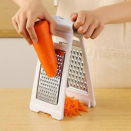 Carrot Cucumber Slicer Vegetable Grater Double-Sided Blade Design Potato Cheese Cutter Slicer Kitchen Tool white