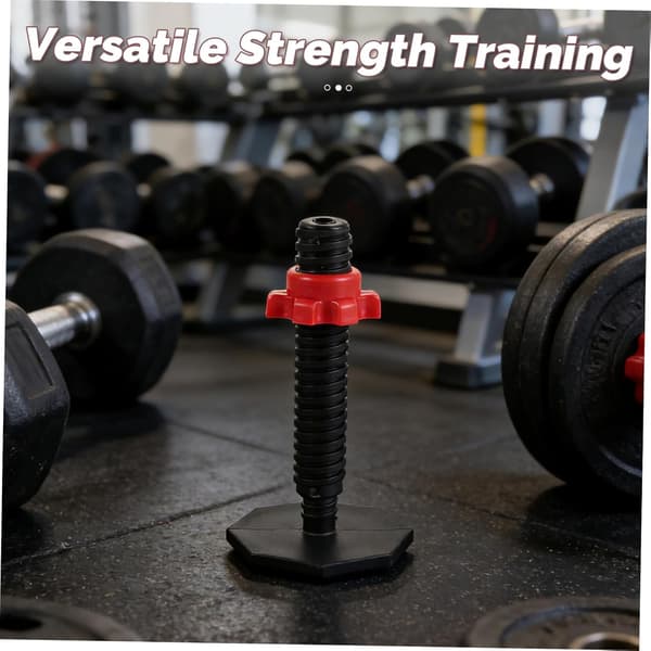 Kettlebell Dumbbell Coupling Rod with Base – Gym Barbell Replacement