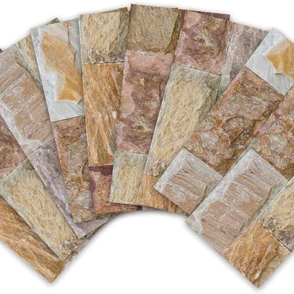 Selvklebende flisveggdekal Vanntett 3D Sementflis PVC-dekal for KLB