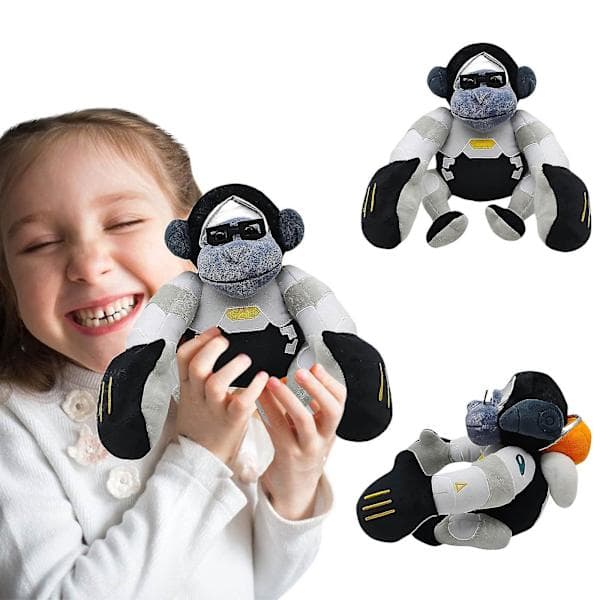 Söpö Overwatch Winston Gorilla Pehmolelu Lasten Pehmolelu Lelut Lapsille Lahjat 26cm