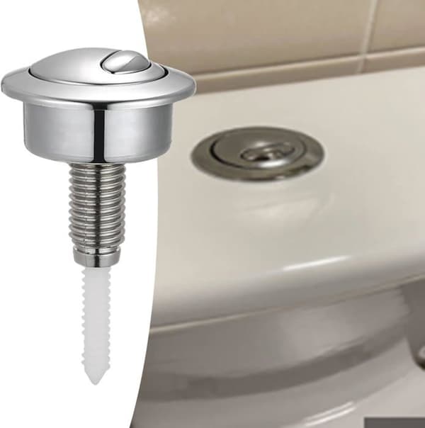 Dobbeltskylling med trykknapp for Siamp toalettcistern for Optima 49 WC Twyford Vitra (1 stk)